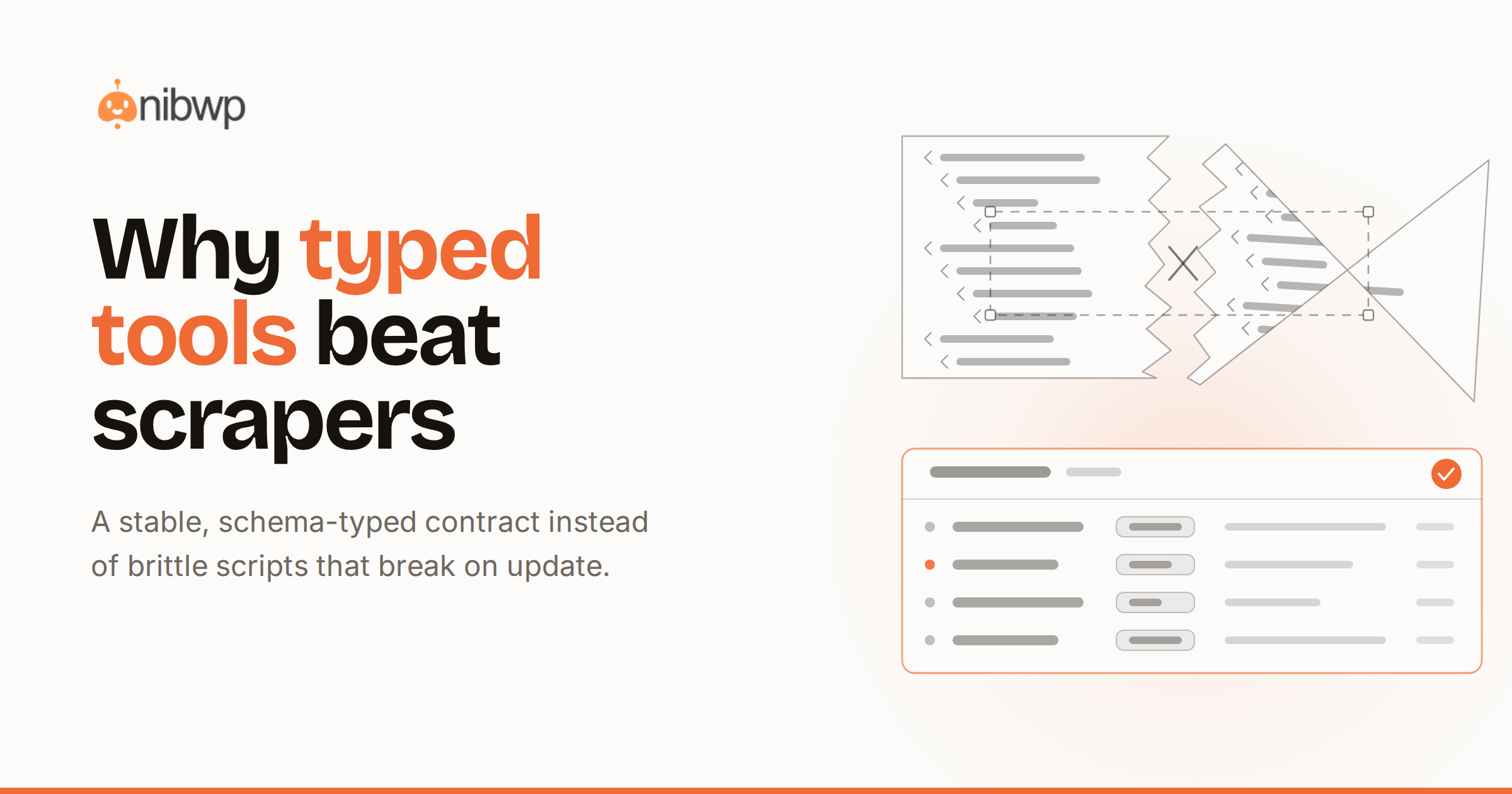 Why typed tools beat scrapers