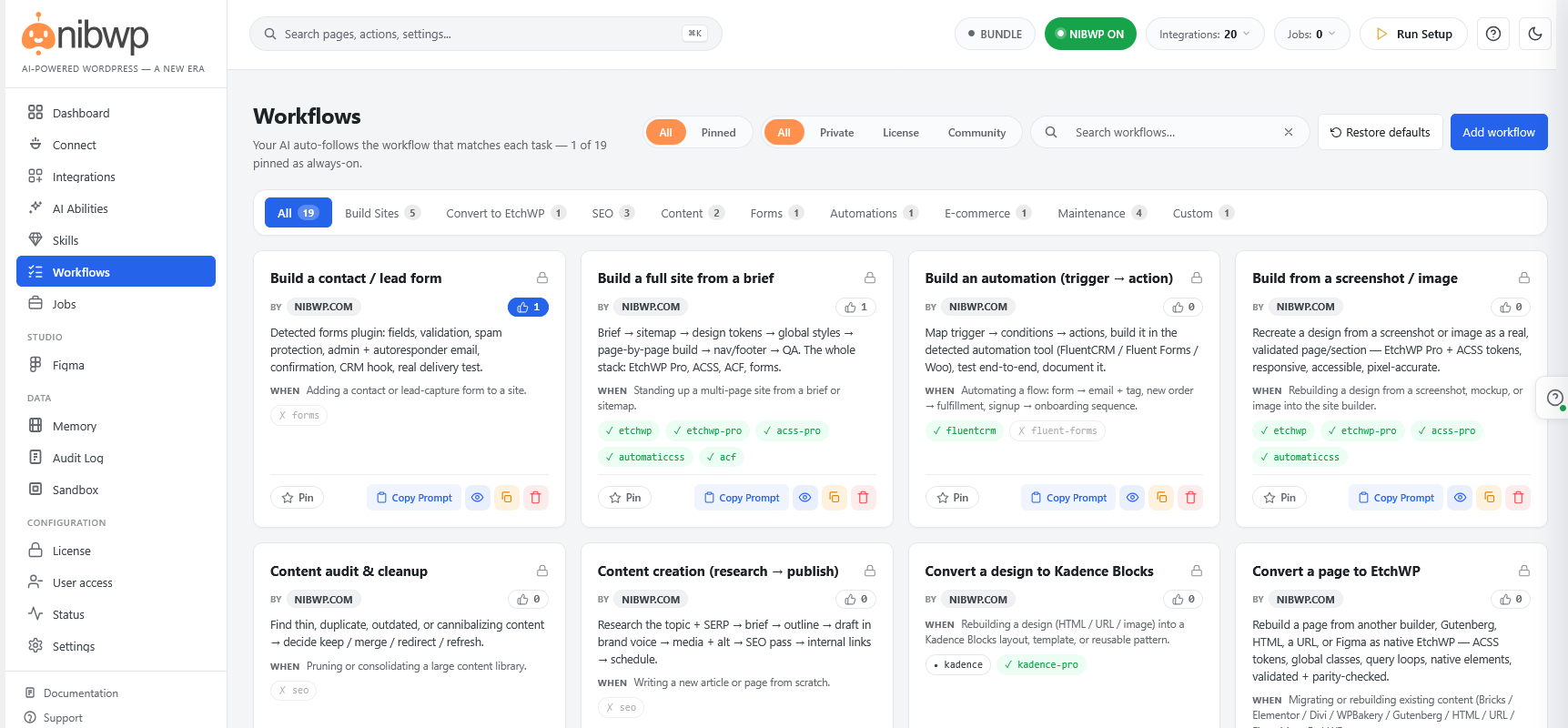6 nibwp workflows