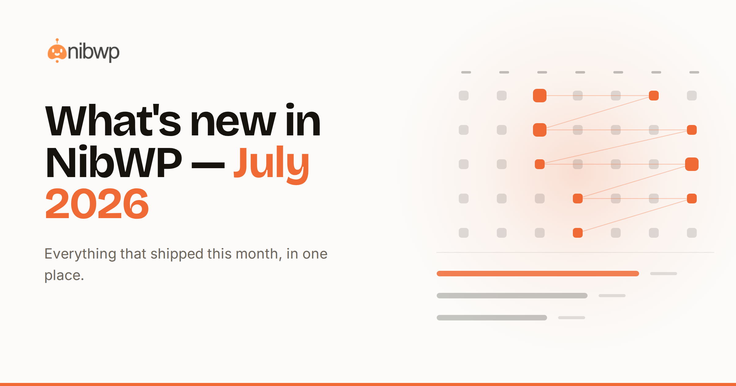What’s new in NibWP — July 2026