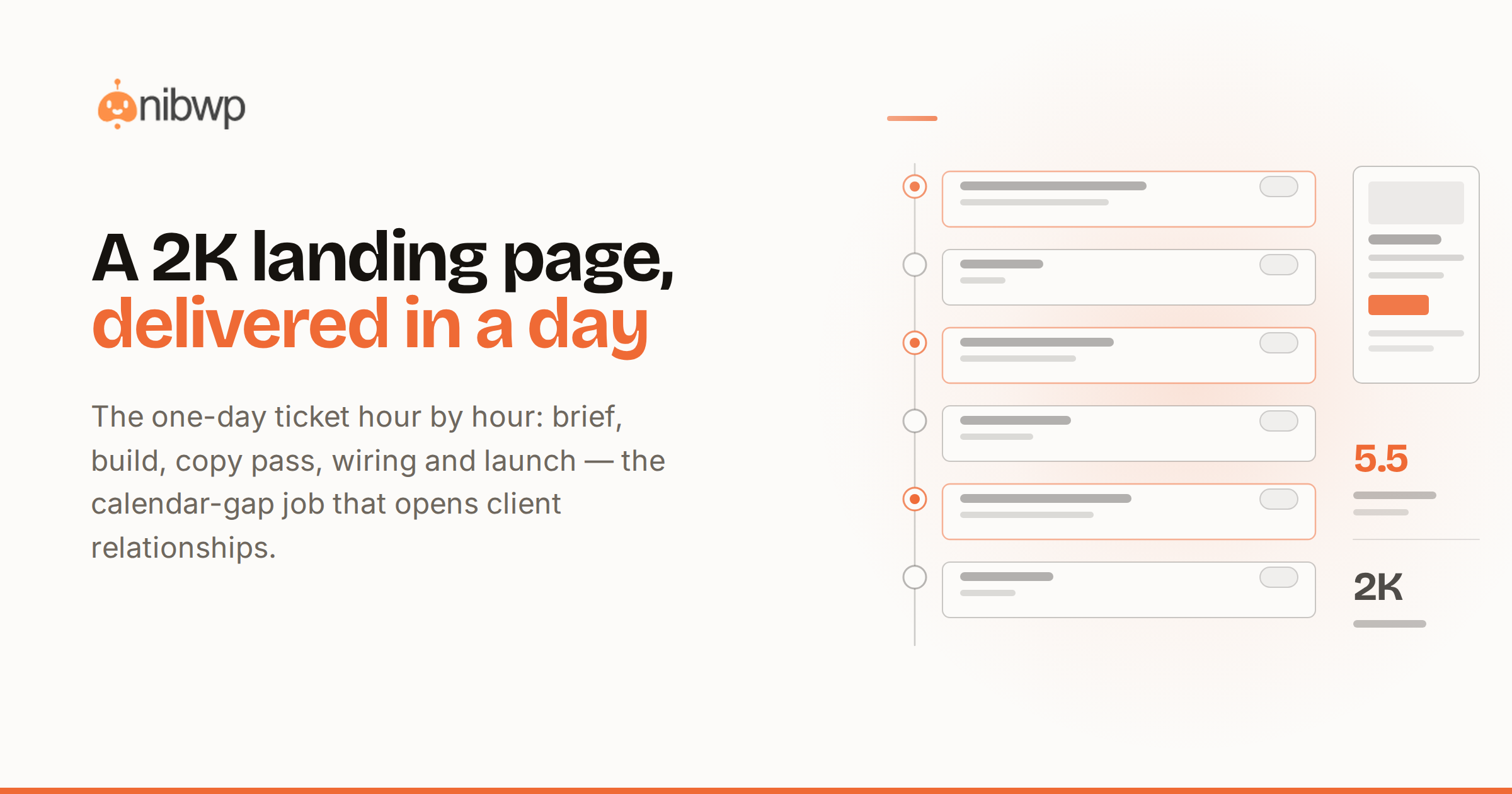 What a 2K landing page looks like when AI builds it in a day