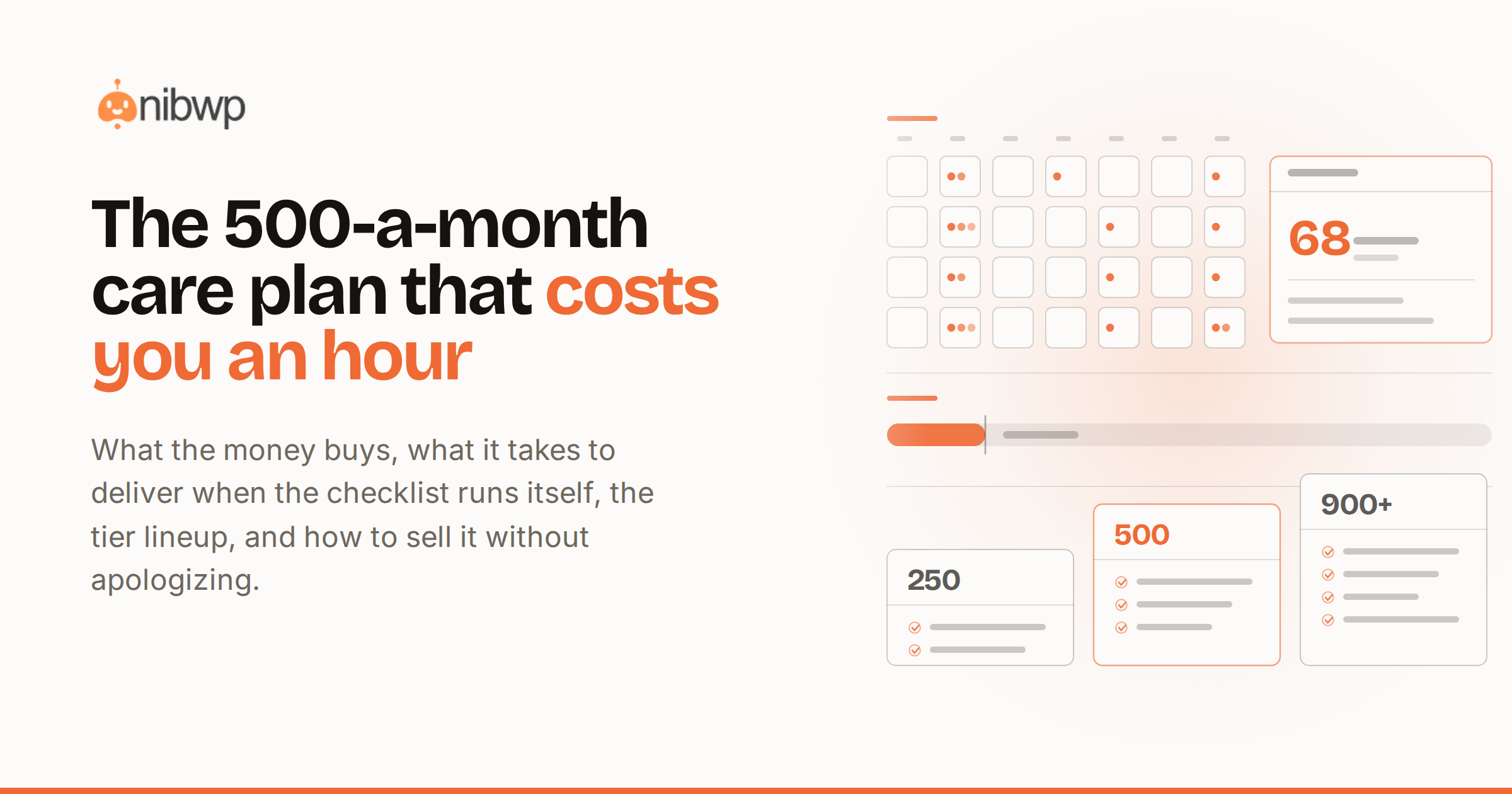 The 500-a-month care plan that costs you an hour