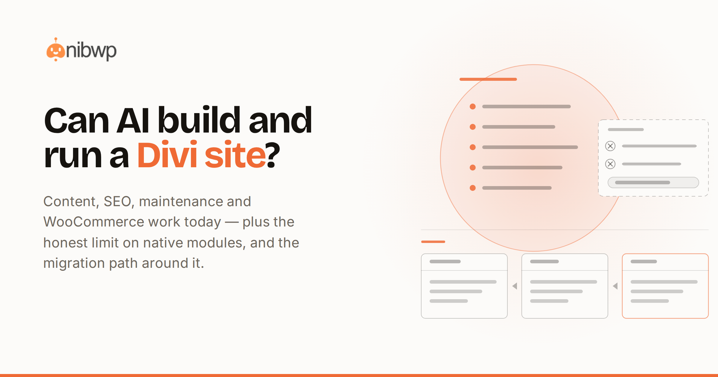 Can AI build and run a Divi site? What works today