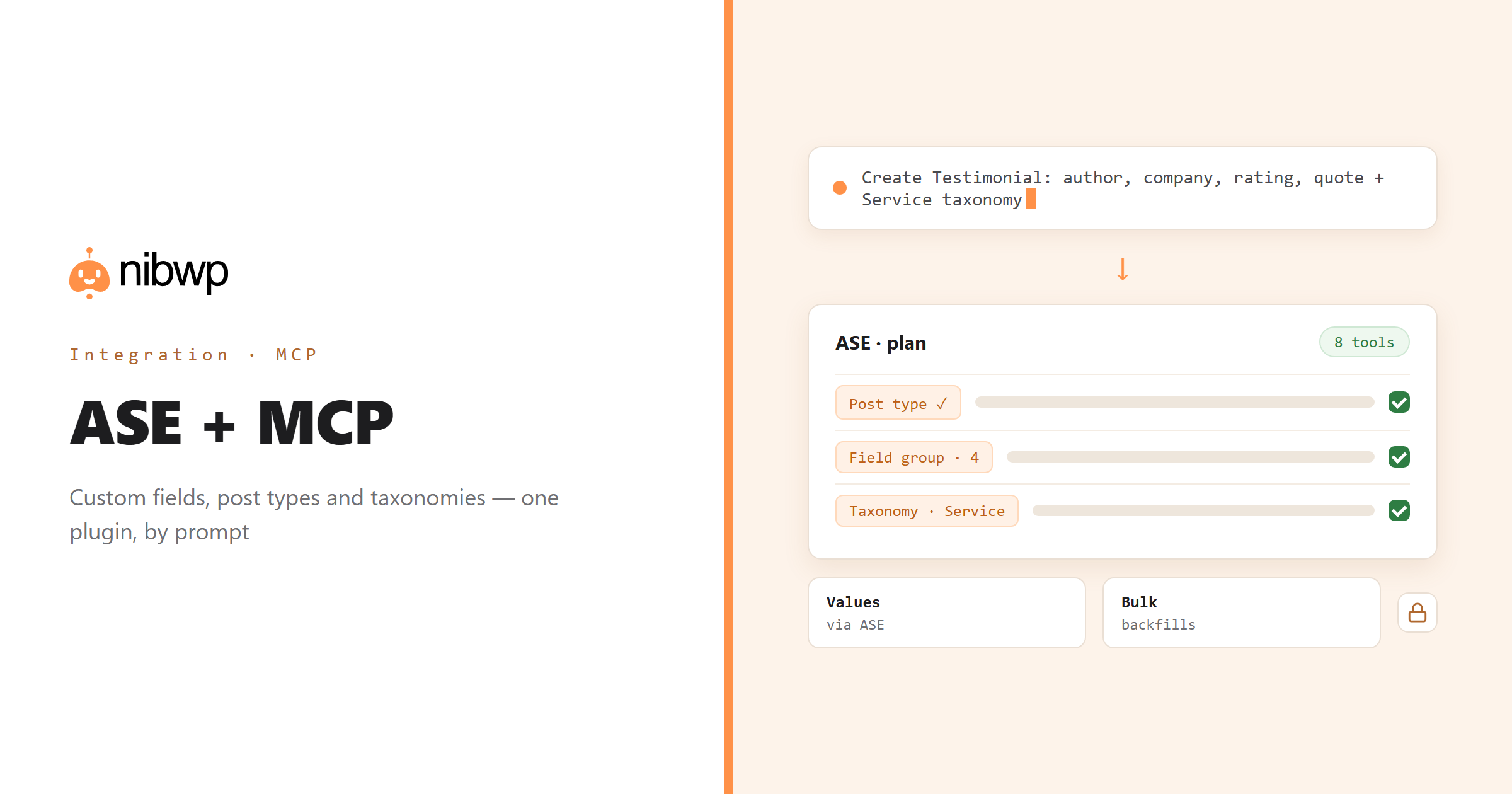 Admin and Site Enhancements + MCP: AI operating Admin and Site Enhancements through NibWP