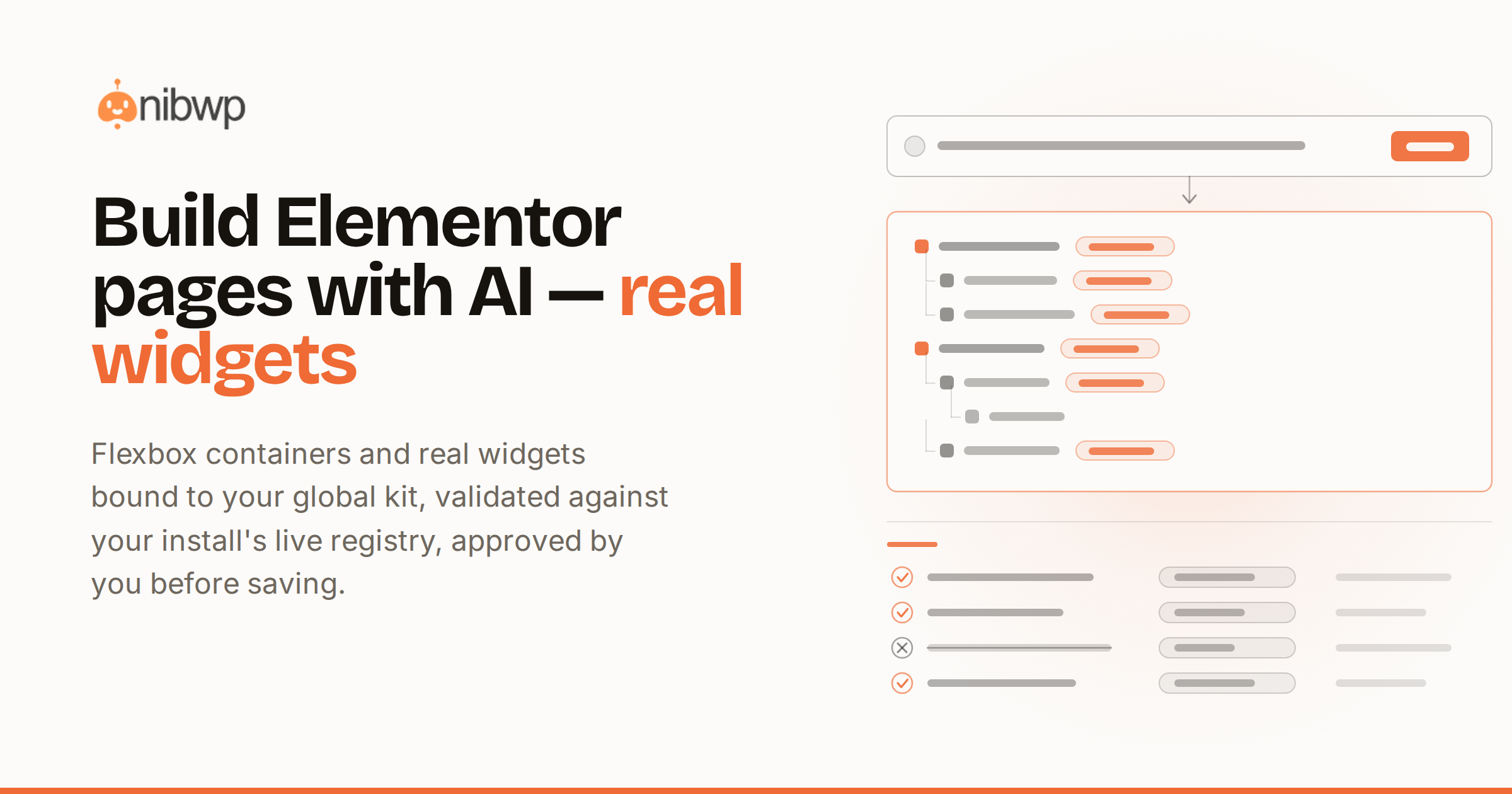 How to build Elementor pages with AI — real widgets, not HTML dumps