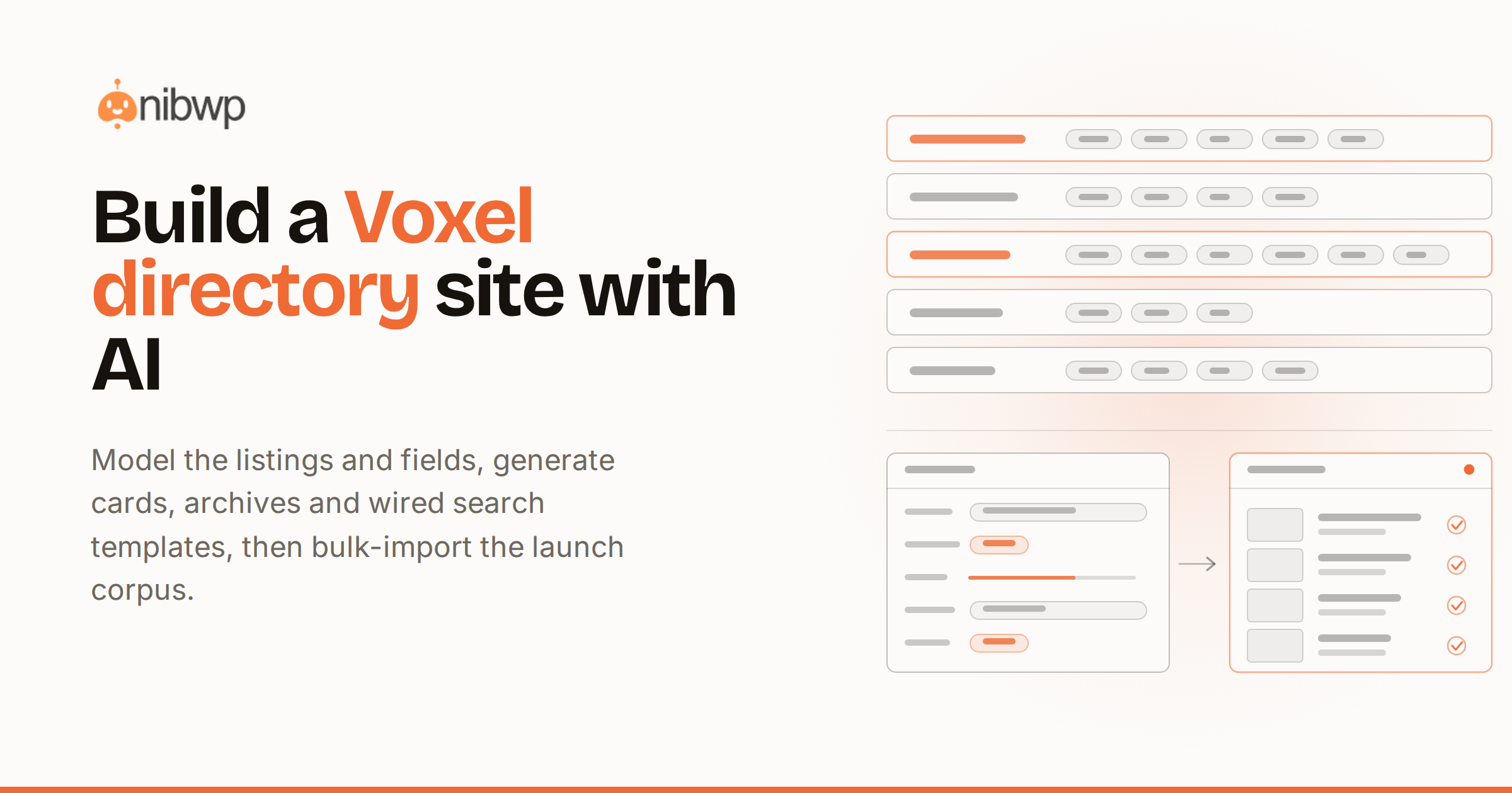 How to build a Voxel directory site with AI