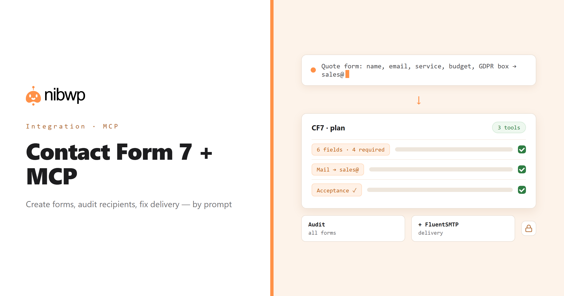 Contact Form 7 + MCP: AI operating Contact Form 7 through NibWP