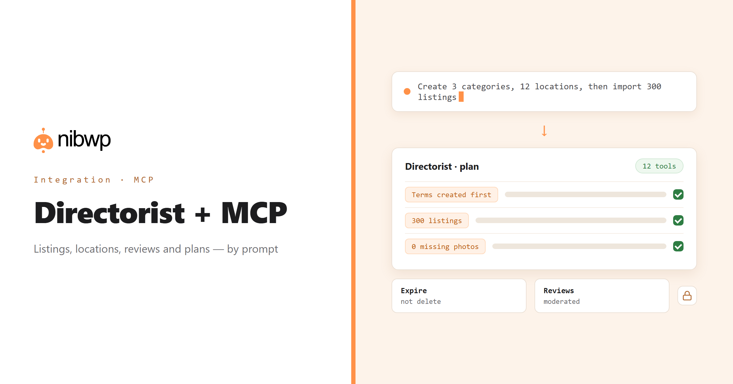 Directorist + MCP: AI operating Directorist through NibWP