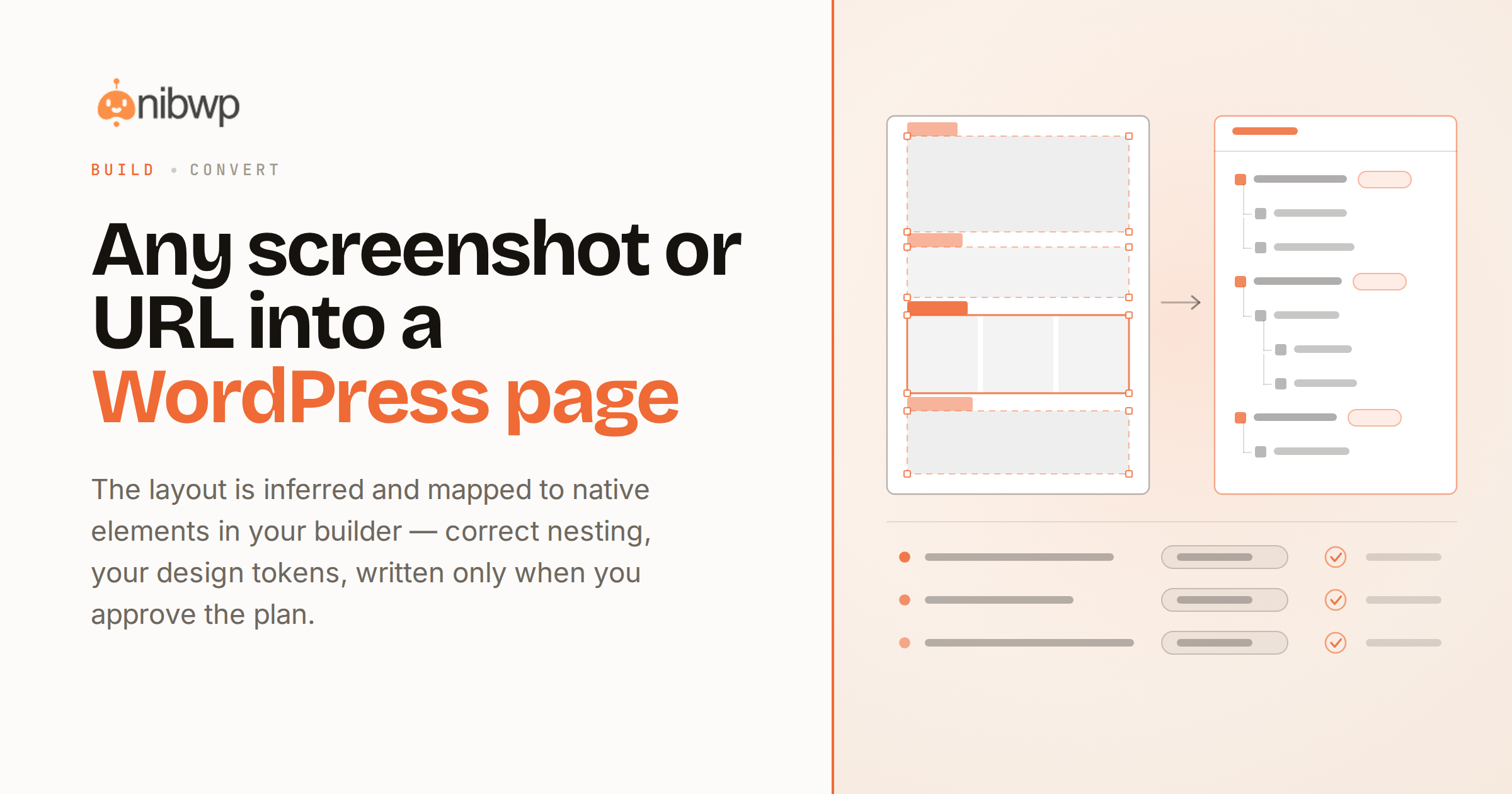 Turn any screenshot or URL into a WordPress page in minutes