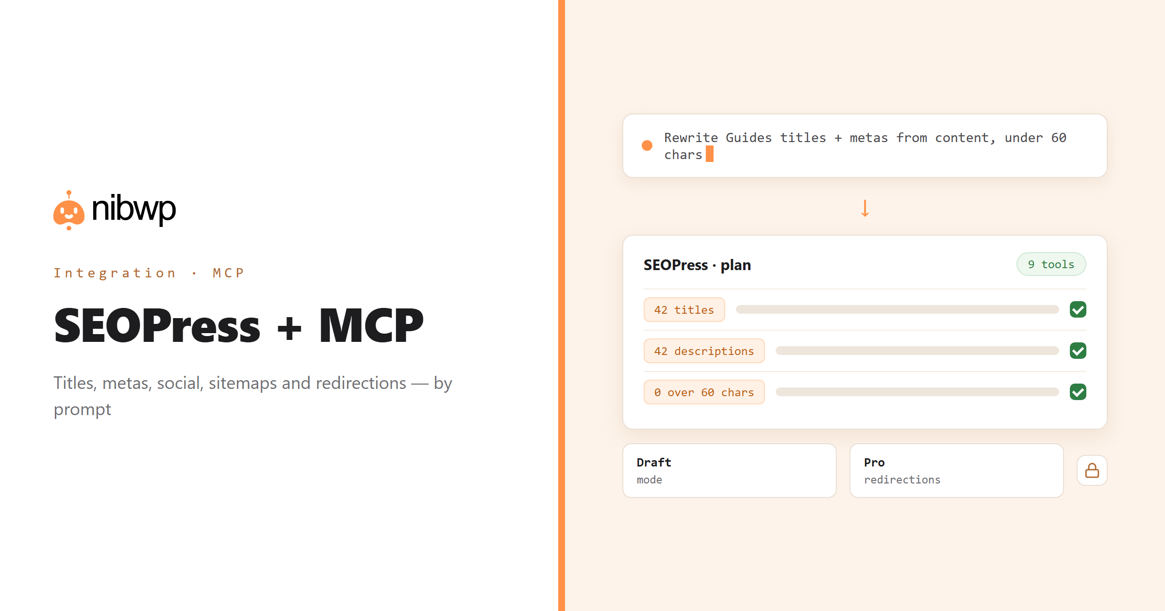 SEOPress + MCP: AI operating SEOPress through NibWP