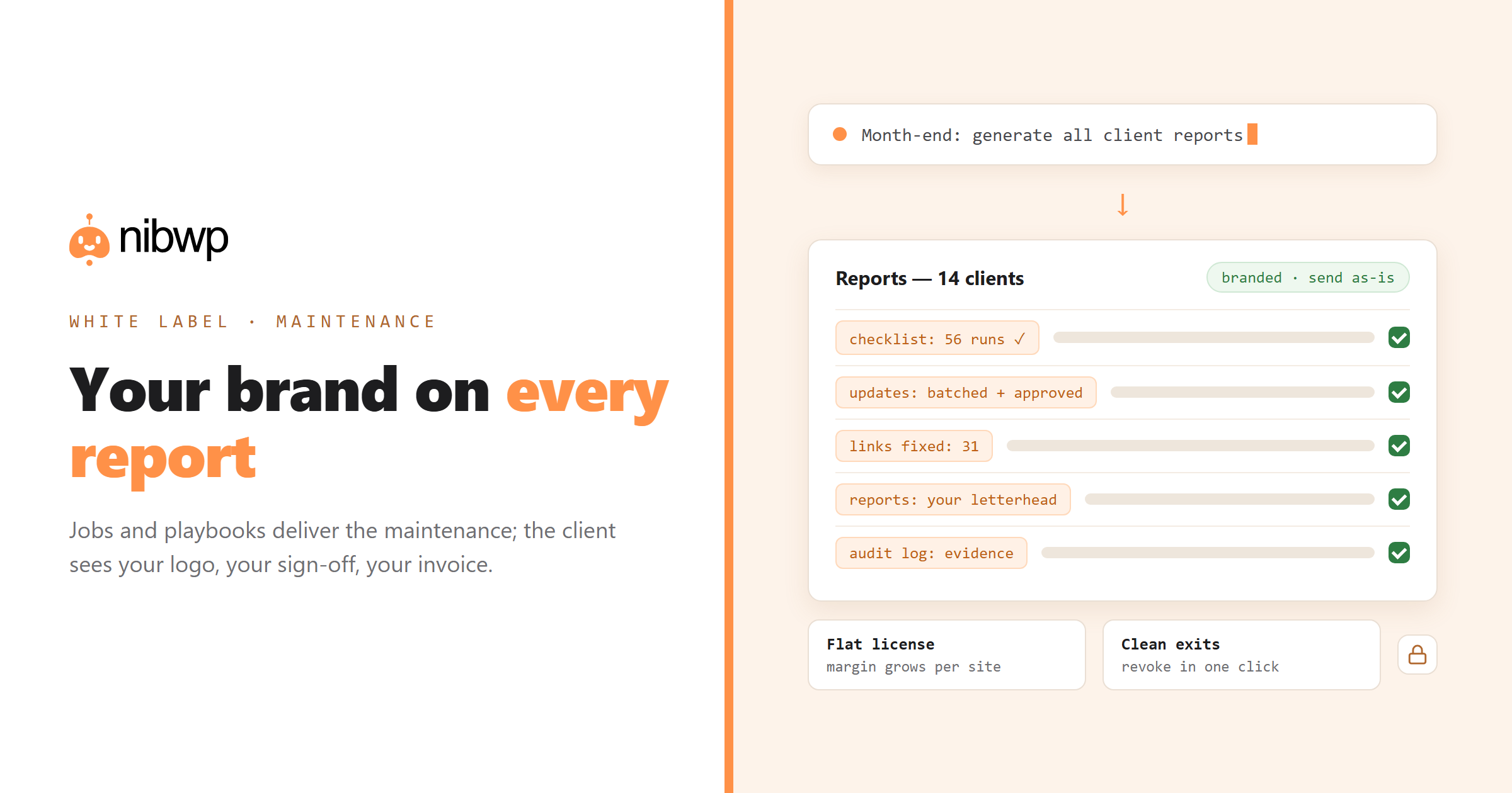 How to offer white-label WordPress maintenance under your own brand