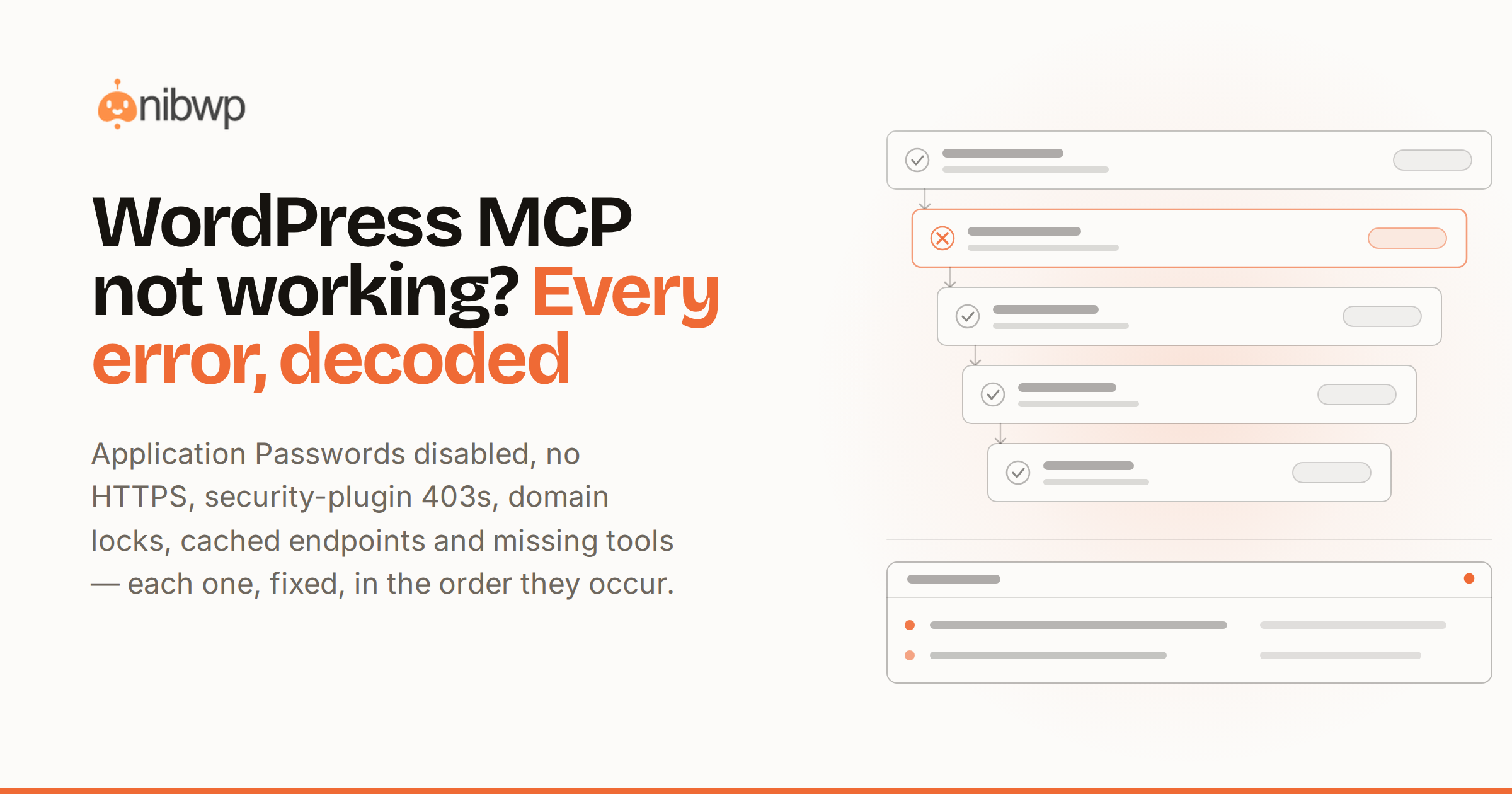 WordPress MCP not working? Every connection error, decoded