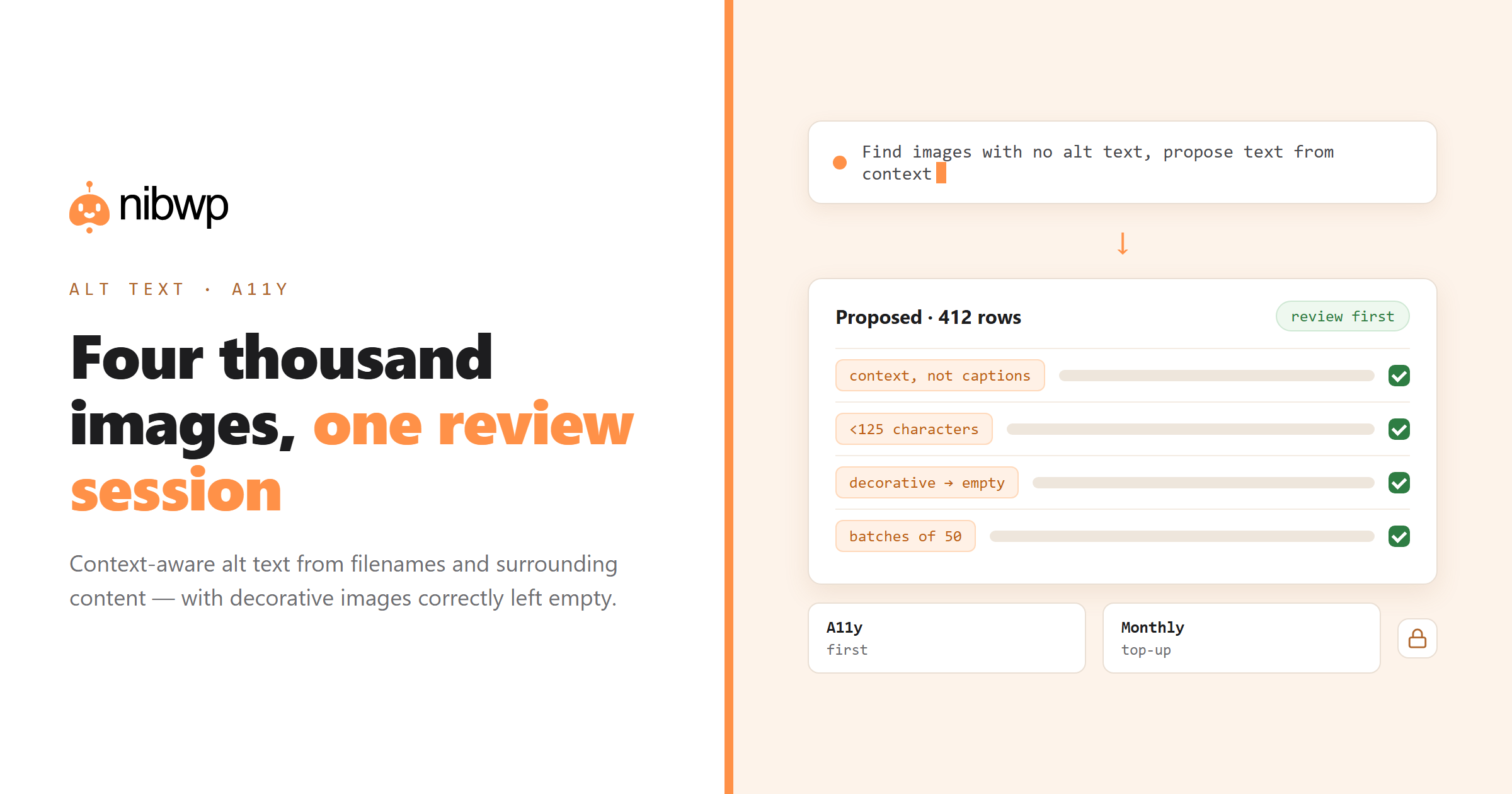 AI image alt text for WordPress: backfill the whole media library