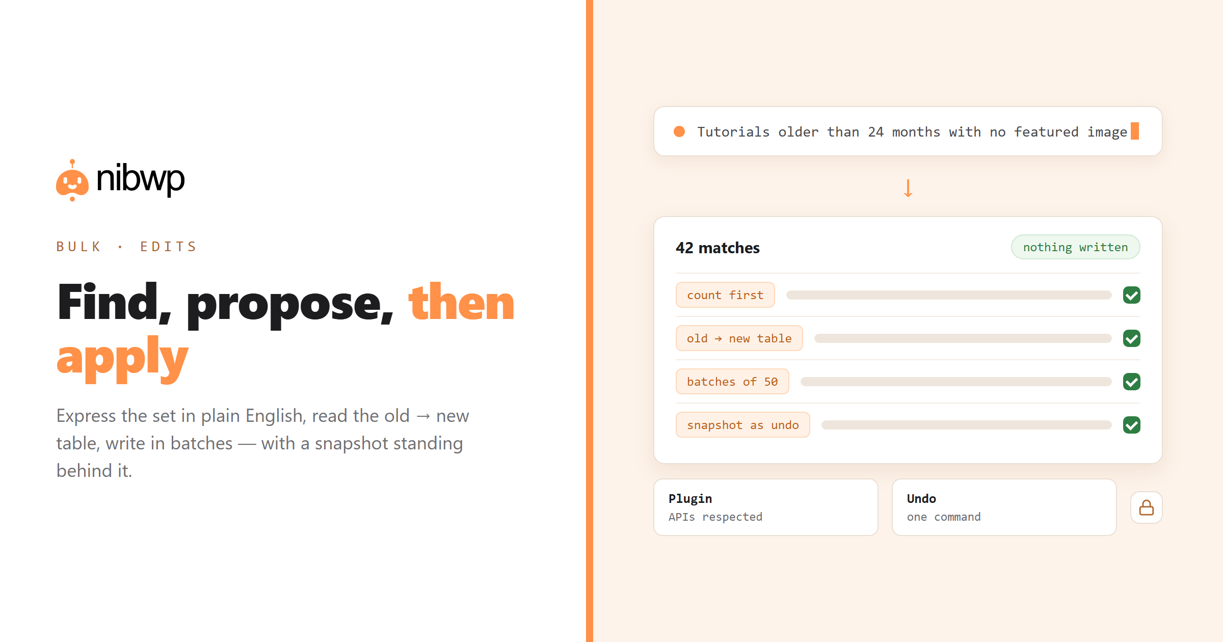 Bulk edit WordPress posts with AI: categories, meta and content in one pass