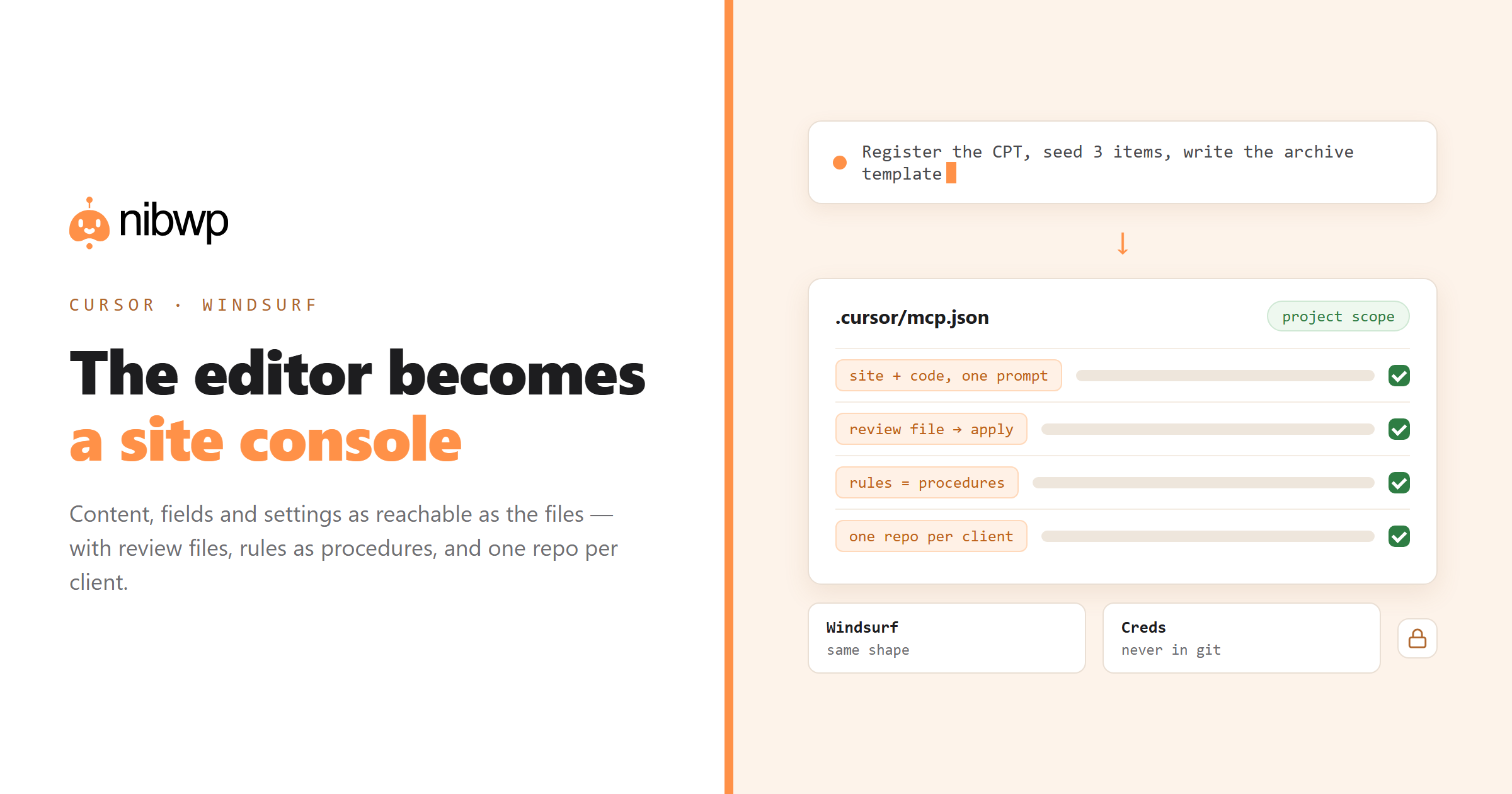 Use Cursor to manage a WordPress site (not just its code)